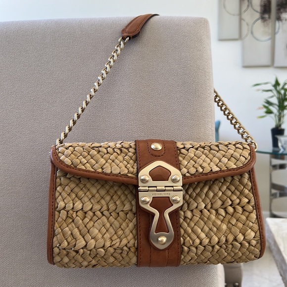Michael Kors | Wicker Clutch Shoulder Bag - Picture 10 of 10